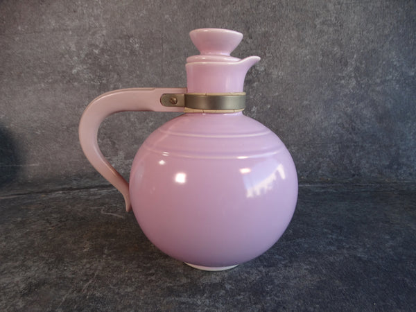 Vernon Kilns Early California Carafe with Stopper & Bakelite Handle in Light Lavender CA2258