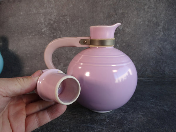 Vernon Kilns Early California Carafe with Stopper & Bakelite Handle in Light Lavender CA2258