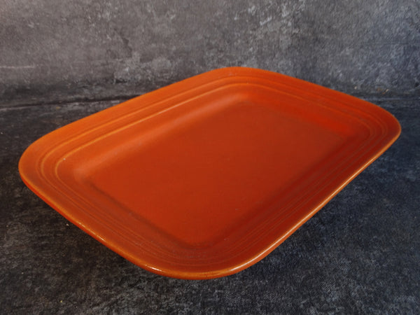 Pacific Hostess Rectangular Serving Plate #617 in Apache Red CA2266