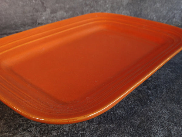 Pacific Hostess Rectangular Serving Plate #617 in Apache Red CA2266