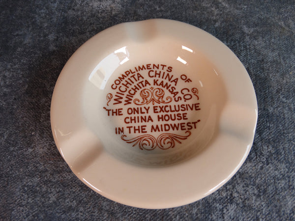 Wichita China Self-Promotional Ashtray CA2287