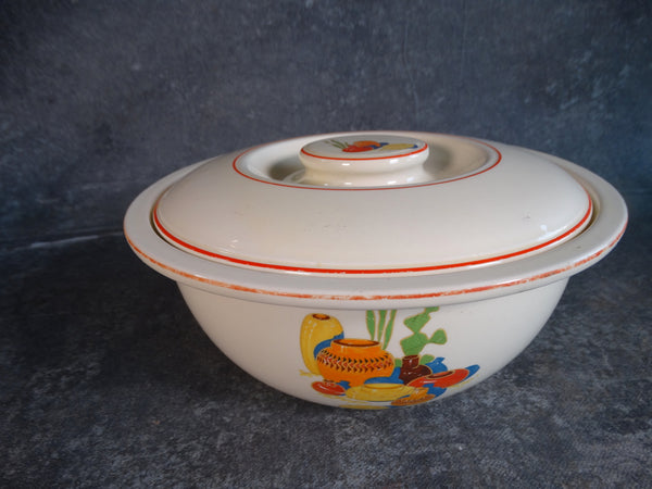 Homer Laughlin Mexicana Kitchen Kraft Covered Casserole CA2295