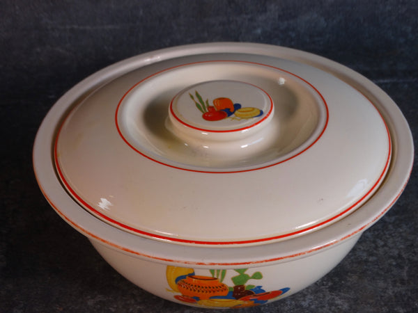 Homer Laughlin Mexicana Kitchen Kraft Covered Casserole CA2295