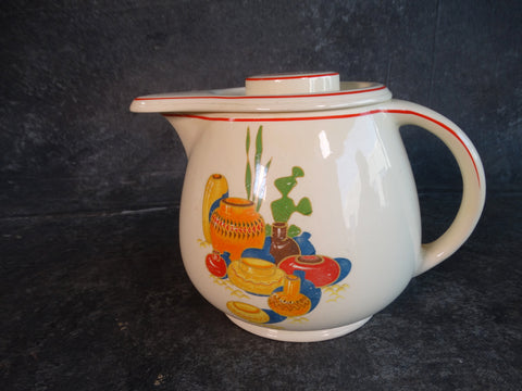 Homer Laughlin Mexicana Kitchen Kraft Lidded Pitcher CA2296