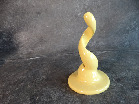 Metlox Poppy Trail Single Spiral Candle Stick in Pale Yellow CA2351