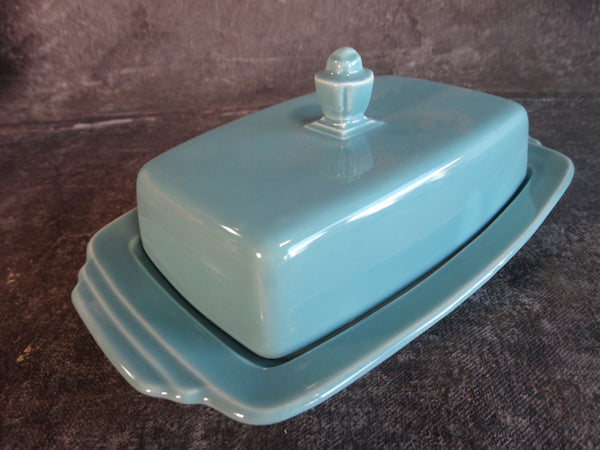 Fiesta Turquoise Harlequin Covered 1/2 Pound Butter Dish CA2352