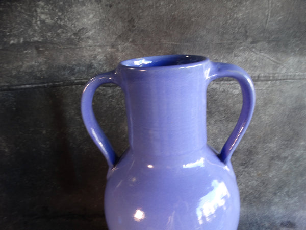 Zanesville Two Handled Vase #109 in Periwinkle Blue CA2356