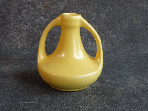 Tudor Pottery Small Yellow Handled Vase CA2370