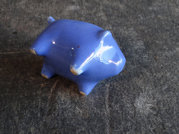 Stangl Pottery Pig Ashtray in Cobalt CA2384