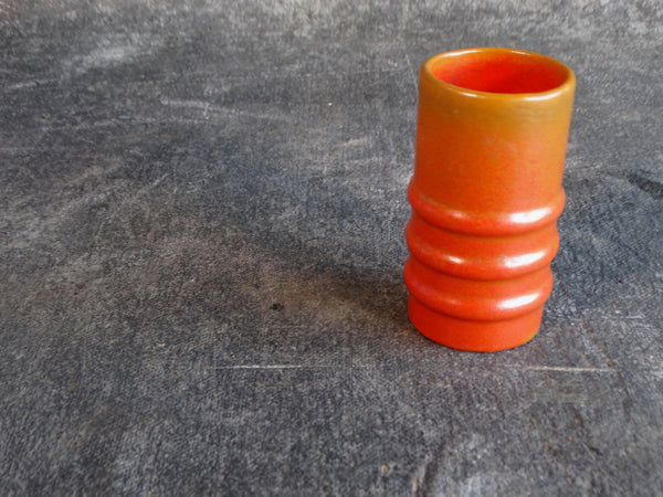 Tudor Pottery Orange Shot Glass #141 CA2389