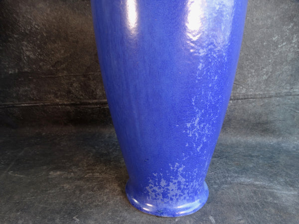 Gladding McBean Floor Vase in Mottled Blue Glaze 1927 CA2403