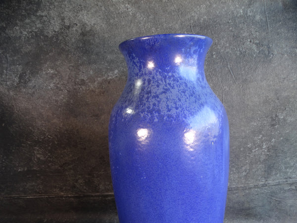 Gladding McBean Floor Vase in Mottled Blue Glaze 1927 CA2403