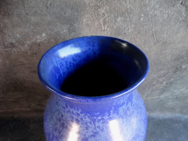 Gladding McBean Floor Vase in Mottled Blue Glaze 1927 CA2403