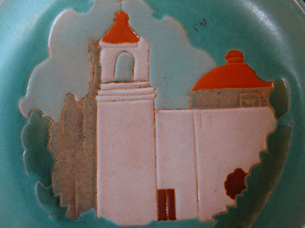 San Jose Co Low Bowl with Image of San Jose Mission CA2415