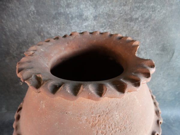 Whittier Potteries - Rare Redware Terracotta Oil Jar on Stand CA2418