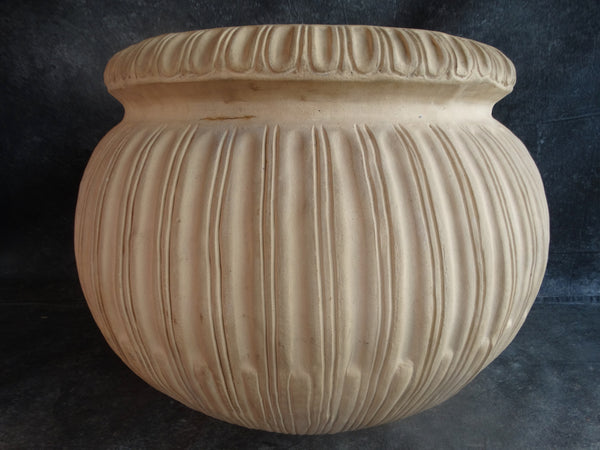 Italian Terra Cotta Bisque Hand Carved Jardiniere CA2441