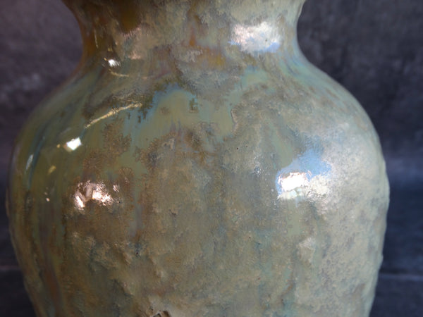 Fulper Lava Green and Beige Vase CA2452