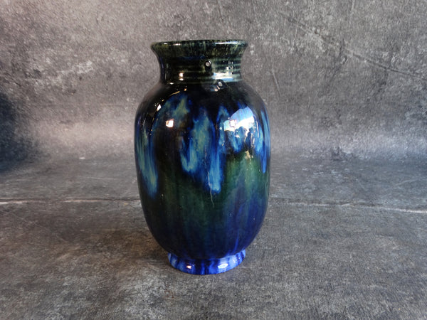 Fulper Black, Blue & Green Vase CA2453