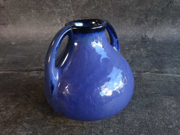 Fulper Blue Two-Handled Vase CA2457