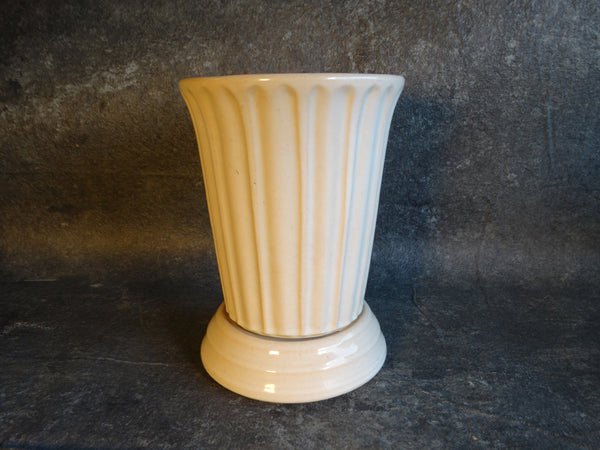 Garden City Ribbed Stock Vase in White CA2474