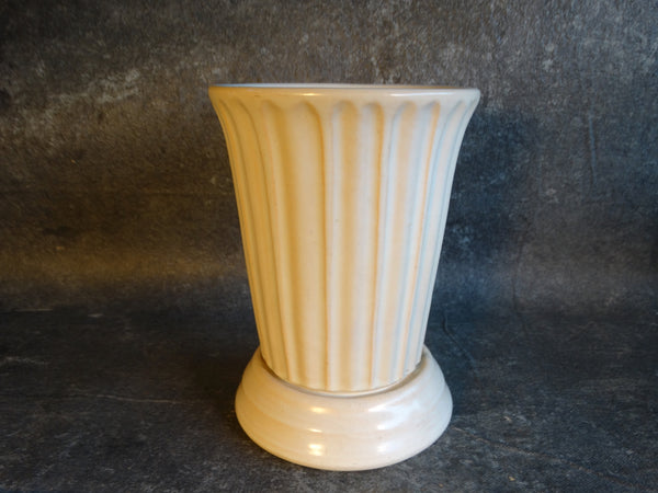 Garden City Ribbed Stock Vase in White CA2474