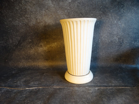 Garden City Ribbed Stock Vase in White CA2476