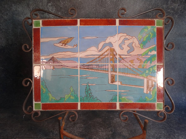 Taylor Tile Co - Rare Golden Gate Bridge Scenic Tile Plaque CA2484