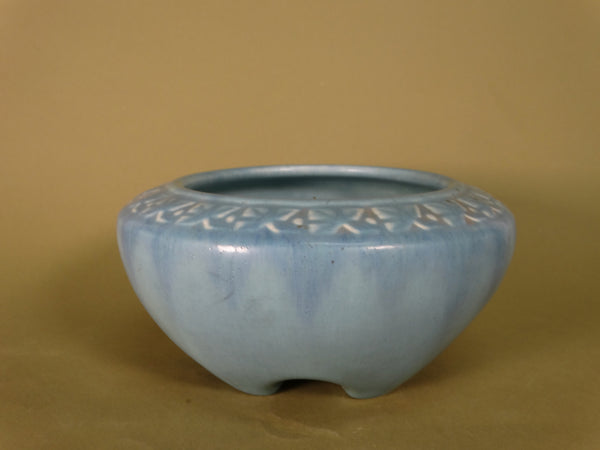 Rookwood Footed Bowl in Blue c 1920 CA2487