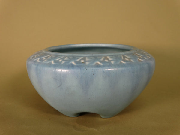 Rookwood Footed Bowl in Blue c 1920 CA2487