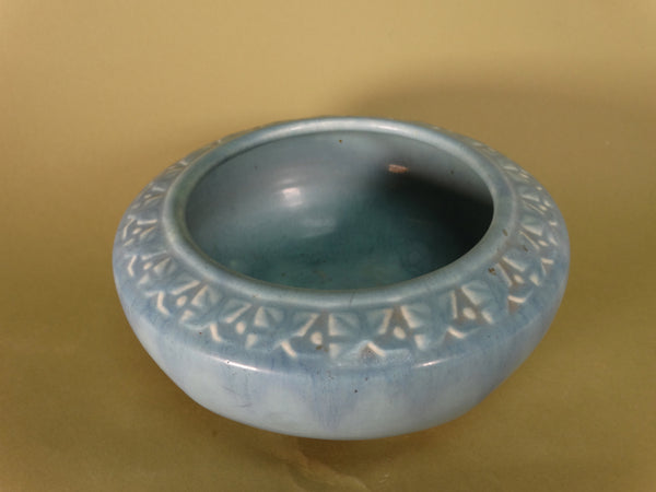 Rookwood Footed Bowl in Blue c 1920 CA2487