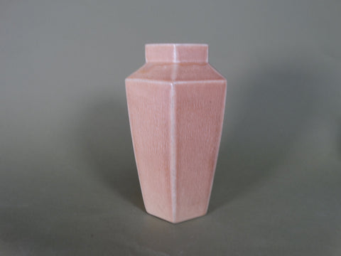 Rookwood Hexagonal Pink Vase #2750 - 1924 - CA2498