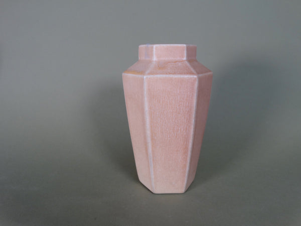 Rookwood Hexagonal Pink Vase #2750 - 1924 - CA2498