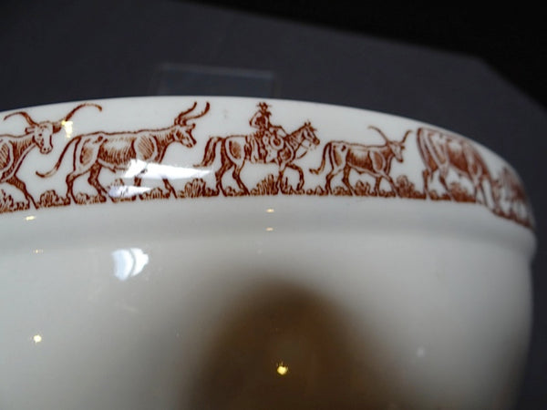 Wallace China Bowl with Steer