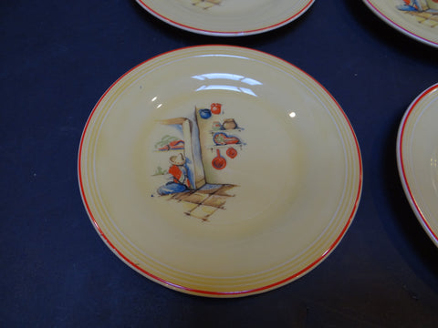 Edwin M. Knowles China – Oval Plates with Mexican Theme