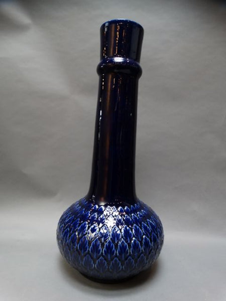 Monumental Morrocan-style Cobalt Stovepipe Vase 1960s