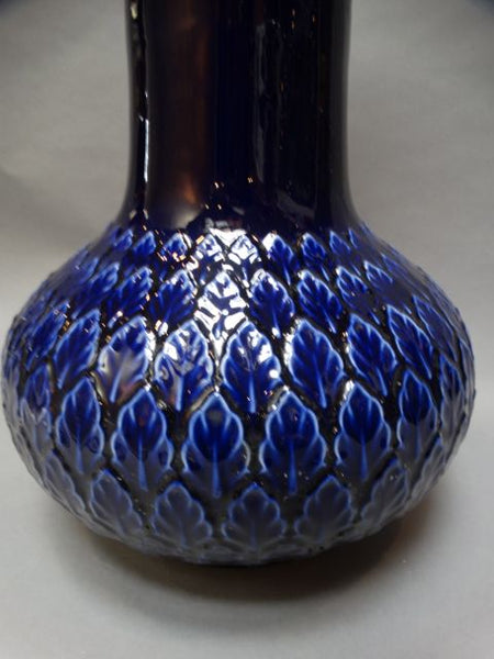 Monumental Morrocan-style Cobalt Stovepipe Vase 1960s
