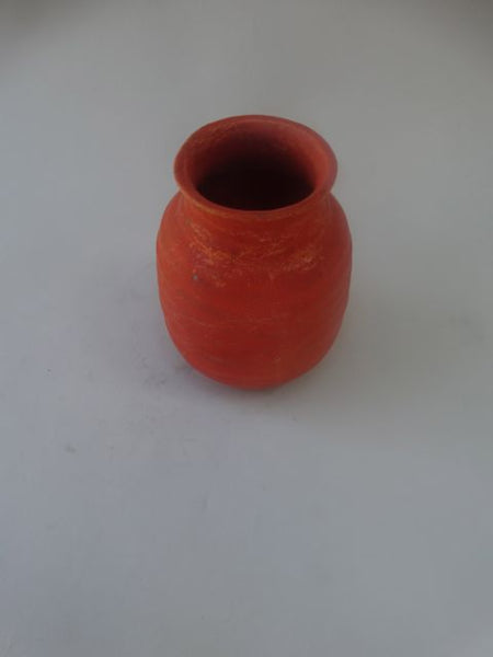 Cowan Red Ribbed Vase