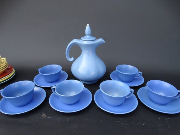 Padre Coffee Set, 6 Cups and Saucers with Lidded Decanter #179