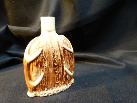 Czechoslovakian Horn Motif Flask