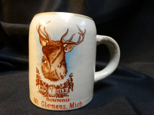 Mount Clemens MIchigan Souvenir Elks Club Mug