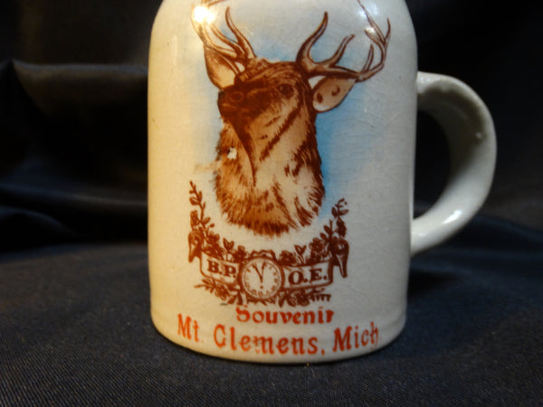 Mount Clemens MIchigan Souvenir Elks Club Mug