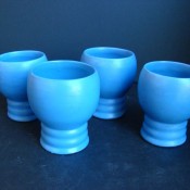 Blue Tudor tumblers