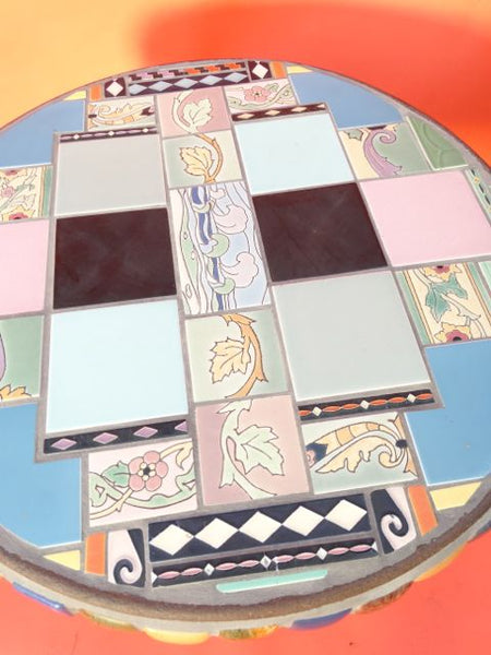 Circular Tile Table, Claycraft