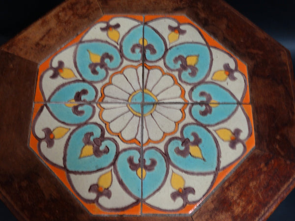 D & M Octagonal Tile Table - RARE