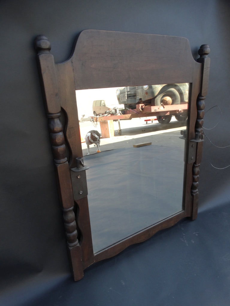Monterey Old Wood Mirror with Candleholders