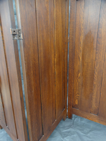 Stickley Brothers 3-Panel Oak Screen Reproduction