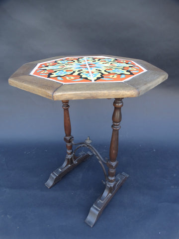 Santa Monica Tile & Brick Tile Top Wood Table