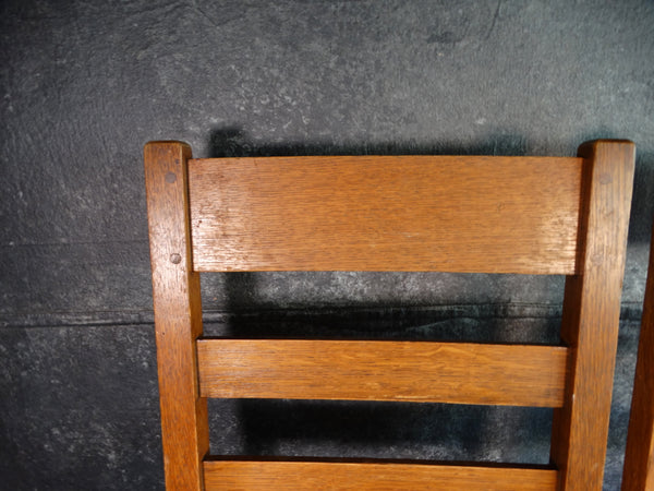 L & JG Stickley Dining Chairs - Pair - circa 1910 F2203