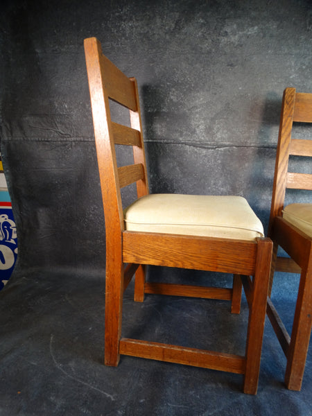 L & JG Stickley Dining Chairs - Pair - circa 1910 F2203