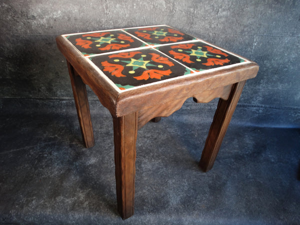 Monterey Classic Taylor Tile-Top Table in Dark Smoky Maple F2232